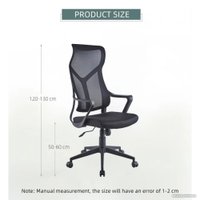 Офисное кресло SitUp Work chrome (сетка black/black)