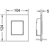 Панель смыва Tece Now 9242402 (хром матовый)