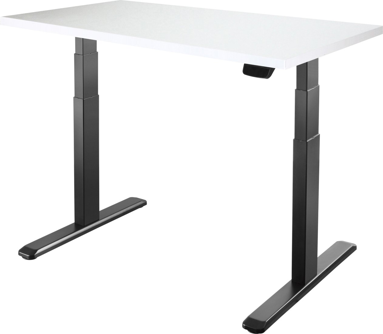 

Стол для работы стоя ErgoSmart Unique Ergo Desk 1360x800x36мм (альпийский белый/черный)