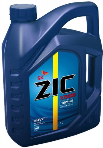 Моторное масло ZIC 5000 10W-40 6л