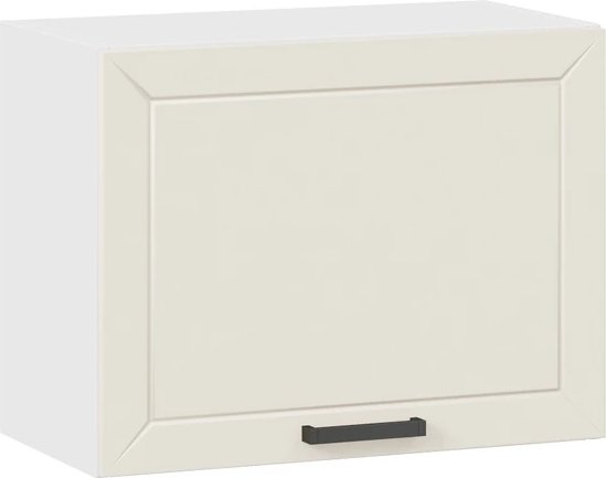 

Шкаф навесной Трия Лорас 1ВВ6Г с одной откидной дверью (белый/холст брюле)