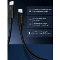 Кабель Ugreen L703 Thunderbolt - Thunderbolt 45996 (1 м, черный)