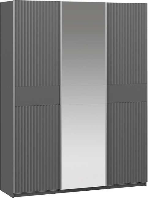 

Шкаф-купе Трия Оскар Тиффани Т2 1800 280820 (серебро/серый графит/графит матовый)