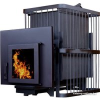 Банная печь ComfortProm Сталь 8мм 20м3, закрытая каменка, дверь со стеклом