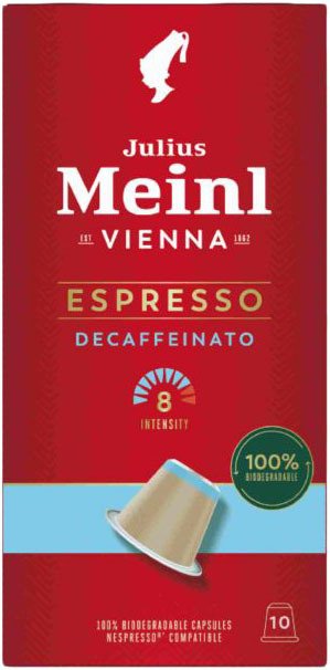 

Кофе в капсулах Julius Meinl Espresso Decaffeinato Biodegradable Inspresso 10 шт