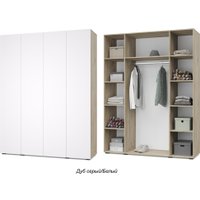 Шкаф распашной Modern Челси Ч41 (серый дуб/белый) в Лиде