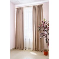 Комплект штор Decoretto Блэкаут дюна БД-K27 1.25x2.6 м (песочный, 2 шт)