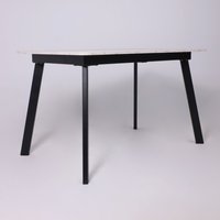 Кухонный стол Lepremo AV 1209/1 МДФ раздвижной 1200-1600x800 (Азул Оникс/черный)