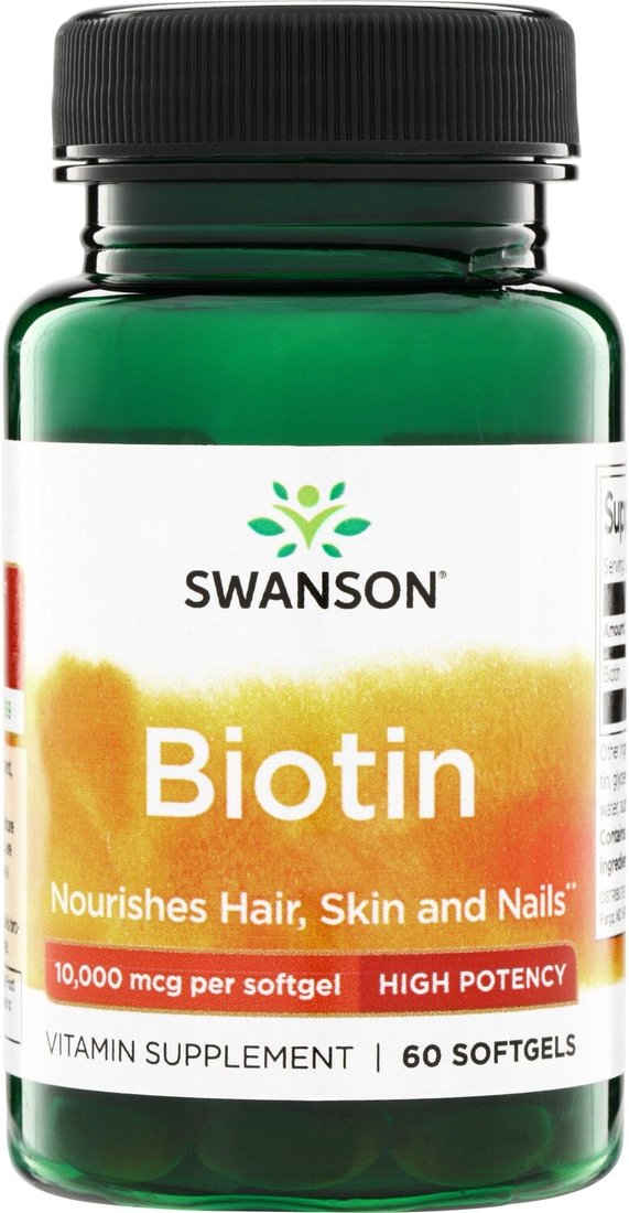 Витамин Swanson Biotin 10000 mcg (60 капсул)