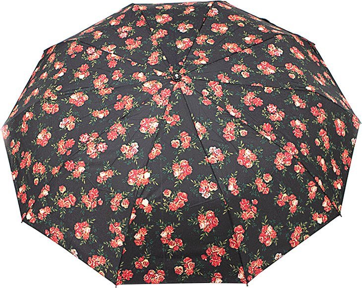 

Зонт Rain Berry 734-23588.1 (черный/цветы)