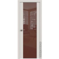 Межкомнатная дверь ProfilDoors 110U L 70x200 (дарквайт, стекло lacobel коричневый лак)