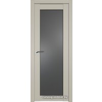 Межкомнатная дверь ProfilDoors 2.19U L 80x200 (шеллгрей, стекло графит)