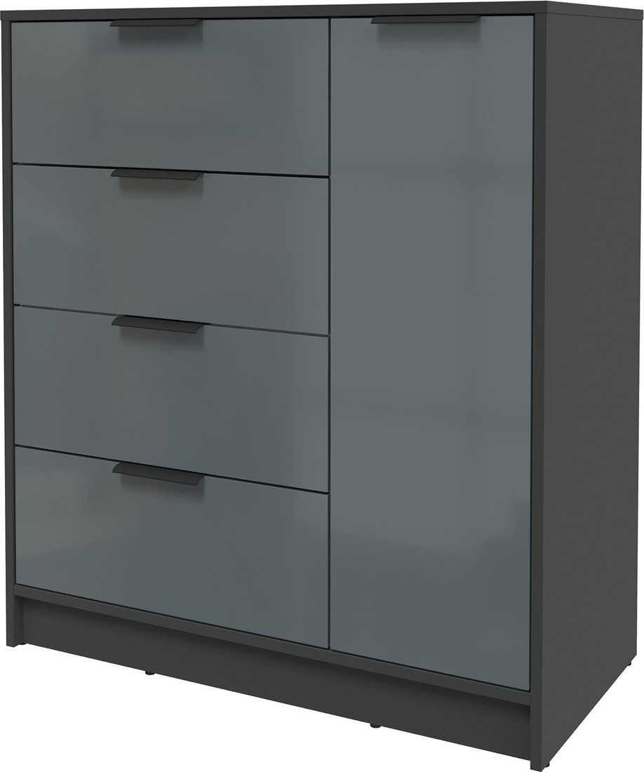 

Тумба Интерлиния Концепт КТ-Т90 Глосс (антрацит/асфальт глянец)