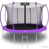 Батут Calviano Inside Master Purple 374 см - 12ft (внутренняя сетка, с лестницей)