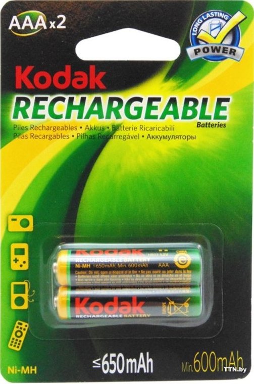 

Аккумулятор Kodak AAA 650 mAh 2 шт