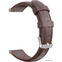 Ремешок Rumi кожаный Slim 20 мм (коричневый)