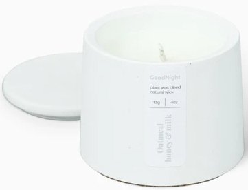 

Ароматизированая свеча GoodNight Oatmeal Honey & Milk 396082 (113 г)