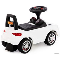 Каталка Полесье SuperCar №6 со звуковым сигналом 84606 (белый)