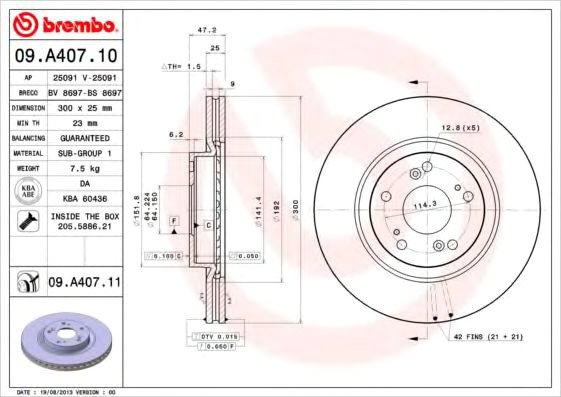 

Brembo 09A40711