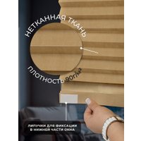 Плиссе Sundays Home 210-02 Самоклеящаяся 60х220 (бежевый/песочный)