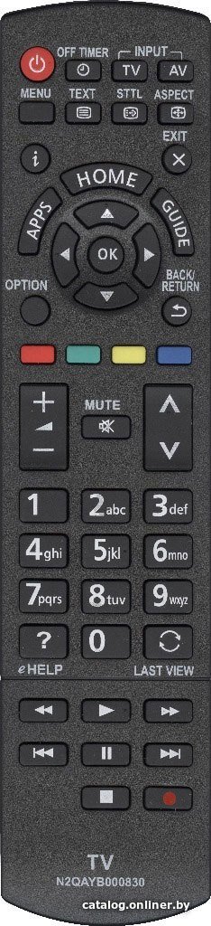 Пульт ДУ Huayu N2QAYB000830, N2QAYB000840 для TV Panasonic