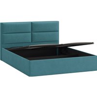 Кровать Трия Глосс универсальная с ПМ тип 1 140x200 (микровелюр Wellmart Indigo)