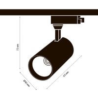Трековый светильник Volpe ULB-Q276 8W/4000К Black UL-00005934