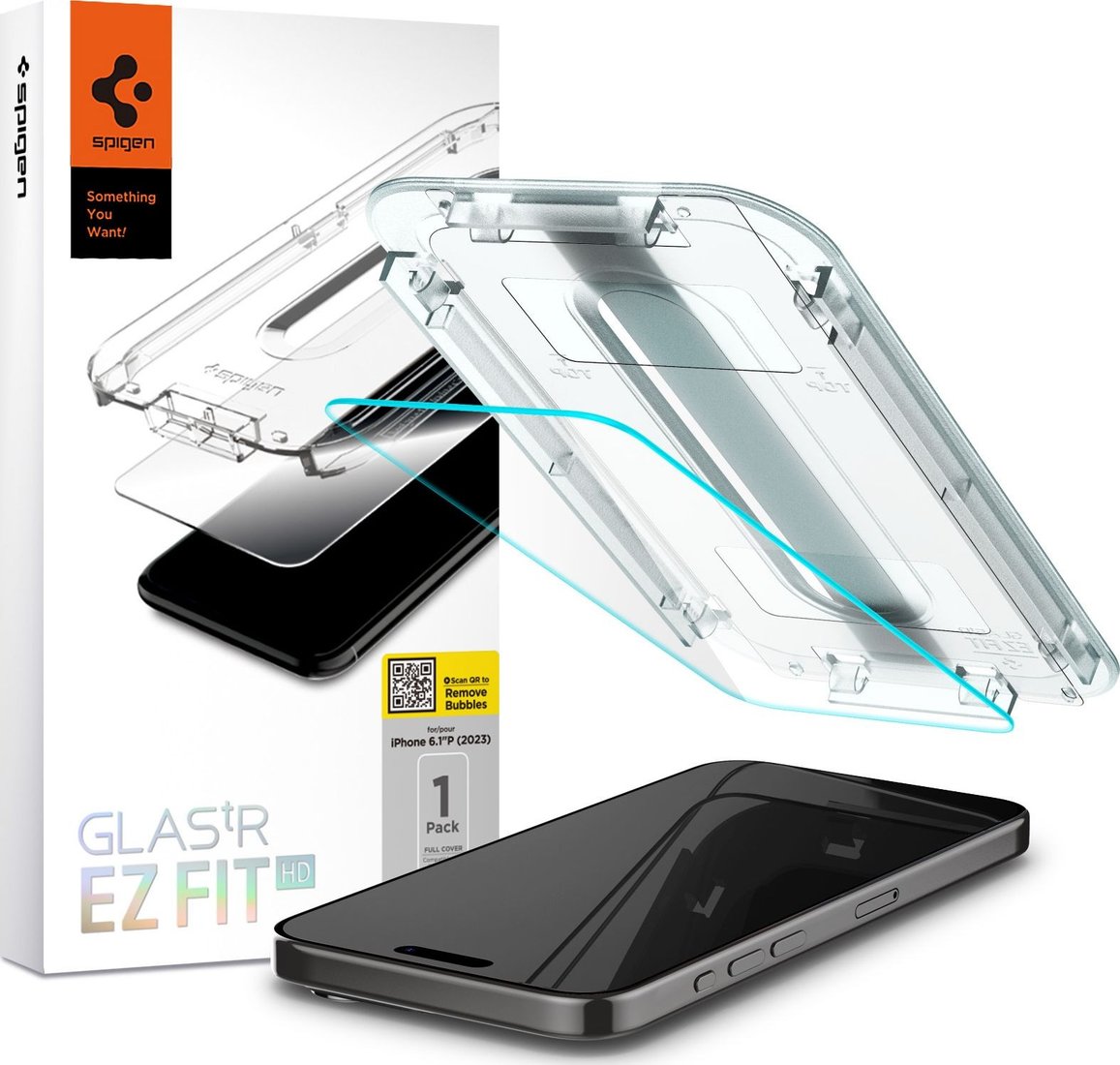 

Защитное стекло Spigen Glass TR EZ Fit для iPhone 15 Pro AGL06898