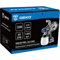 Краскораспылитель Deko SGD20 PRO 085-1337 (с 2-мя АКБ)