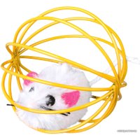 Игрушка для кошек Trixie в виде мыши в шаре из проволки, цвета в ассортименте (4115)