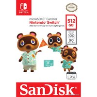 Карта памяти SanDisk Nintendo Switch Licensed Card Animal Crossing Edition microSDXC 512GB SDSQXAO-512G-GNCZN