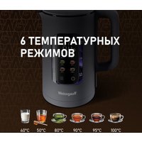 Электрический чайник Weissgauff WK 1500 Dt Touch BodyCool в Солигорске