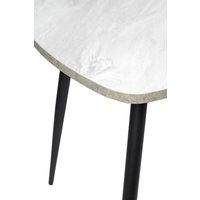 Кухонный стол ВВР Раздвижной пластиковый (лавант/бетон светлый/черный конус 110-150/70)