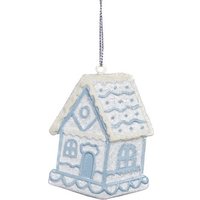 Елочная игрушка Goodwill Xmas 2024 Пряничный домик голубой MC 38235