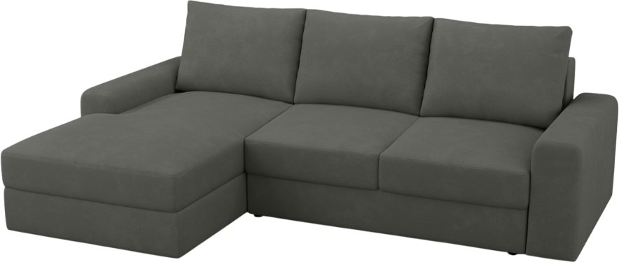 

Угловой диван Mio Tesoro Elke Левый (Optima Velutto 32/темно-серый)