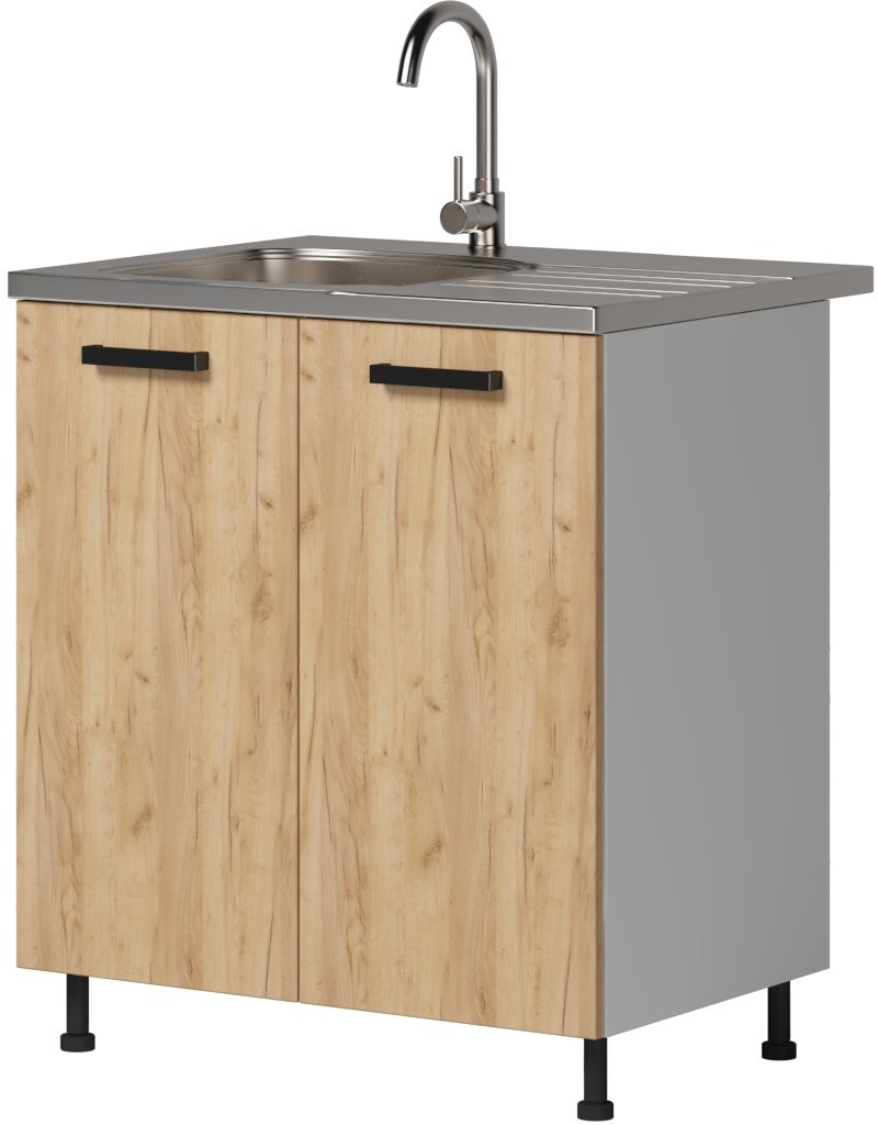 

Шкаф напольный Genesis Мебель Алиса Крафт 800 (белый/дуб золотой)