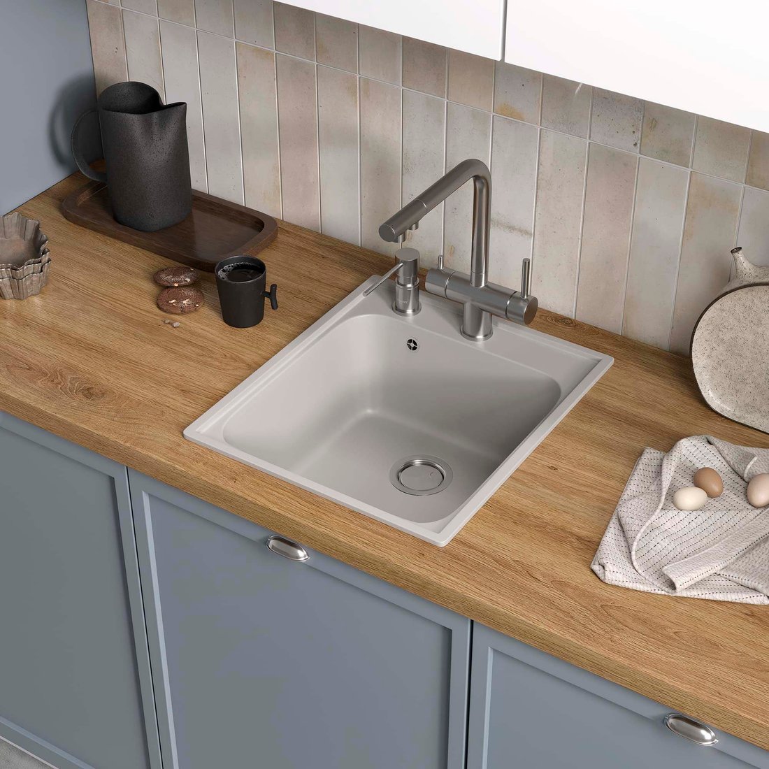 

Кухонная мойка Reflexion Quadra RF0243GR