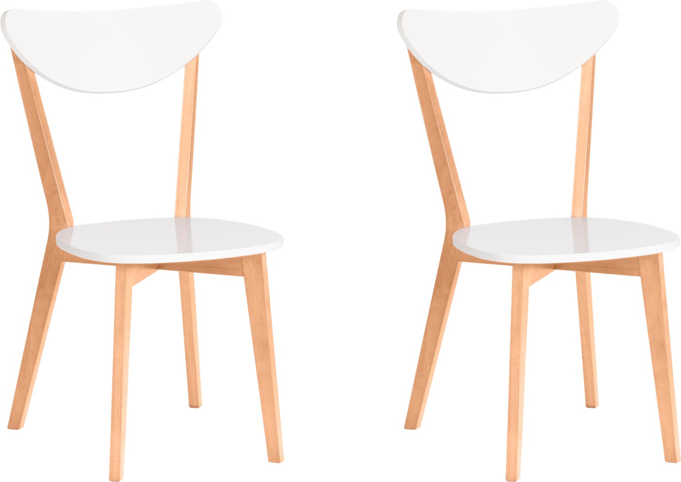 

Стул TetChair Maxi жесткое сидение (2шт, белый/натуральный)