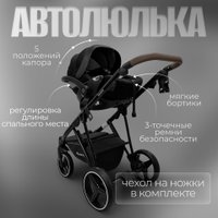 Универсальная коляска Bubago Savella 3в1 BG 199-1 (черный)