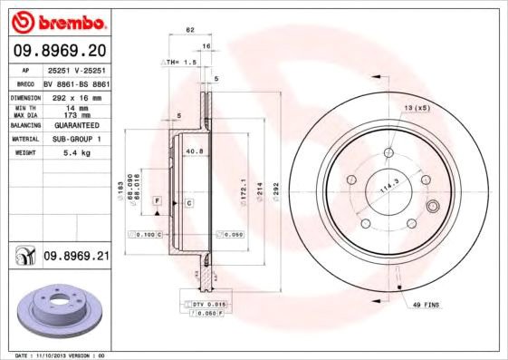 

Brembo 09896921