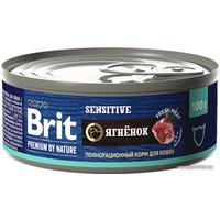 Натуральный корм для кошек Brit Premium by Nature Sensitive с мясом ягненка 100 г