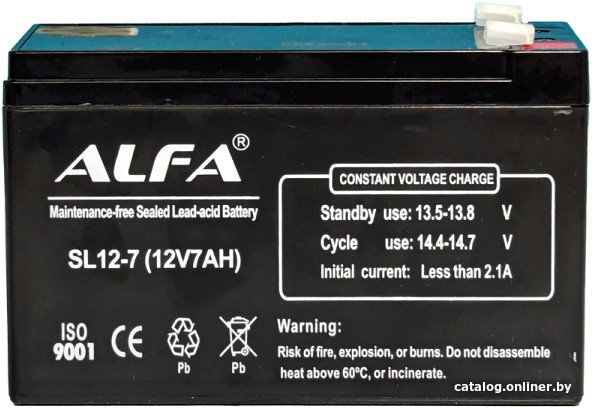Аккумулятор для ИБП ALFA SL12-7 (12V-7Ah)