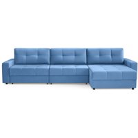 Угловой диван Mio Tesoro Манчестер 292 1.5ек-1.5ек-1.5пф (840 синий)