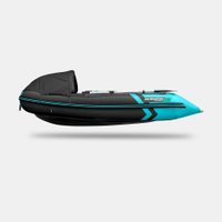 Моторно-гребная лодка Gladiator E330PRO (черный/бирюзовый)