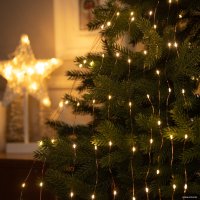 Светодиодная гирлянда Luazon Конский хвост 10 нитей по 1.5 м 5206131 (белый теплый)