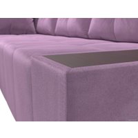 Угловой диван Mebelico Амадэус 109695 (левый, микровельвет, сиреневый)