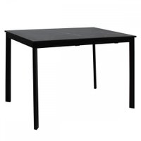 Кухонный стол Виста Аxен-2 70x110/160 (мрамор черный/муар черный)