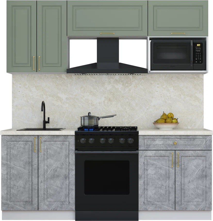 

Кухонный модуль Интерлиния Мила Шато 2.0В (мята/керамика/опал светлый)