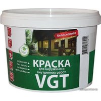 Краска VGT Для наружн/внутр. работ Моющаяся ВД-АК-1180 7 кг (белоснежный)