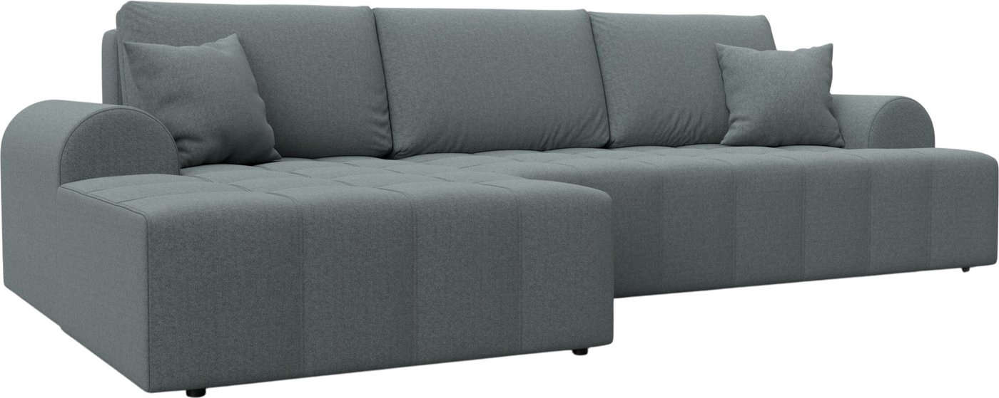 

Угловой диван Лига диванов Лига-080 угол левый 134742L (рогожка Амур 07 серый)